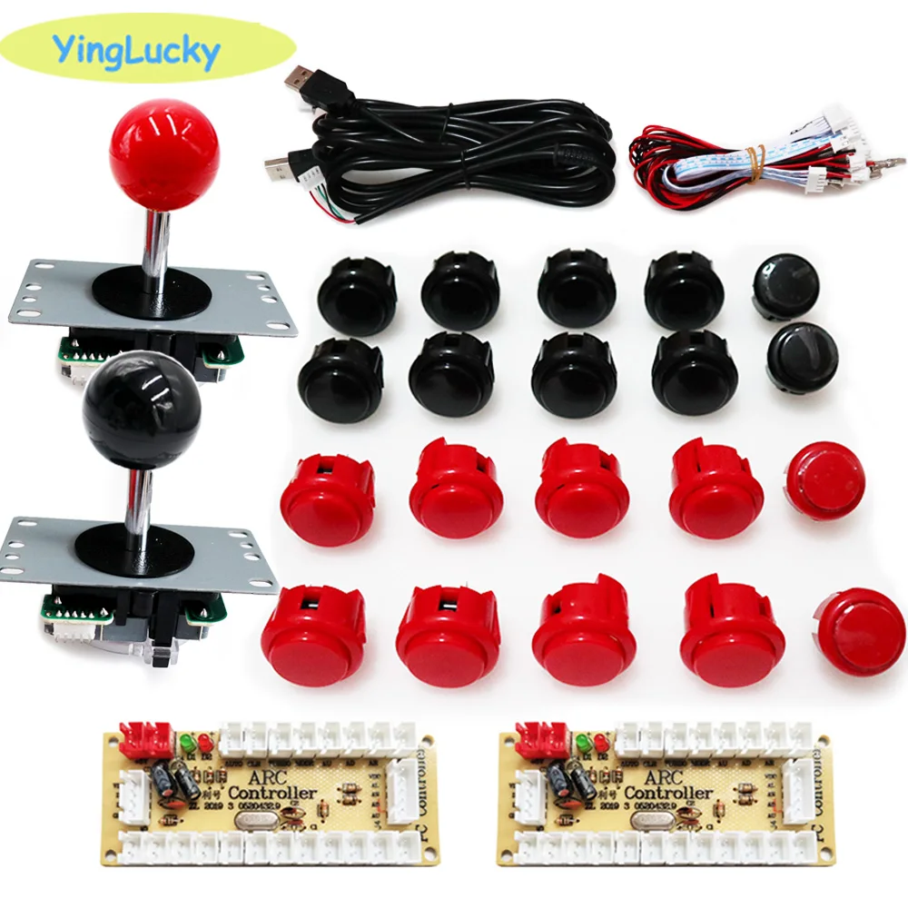 Arcade Button Kit - 아케이드 2 플레이어 제로 지연 키트