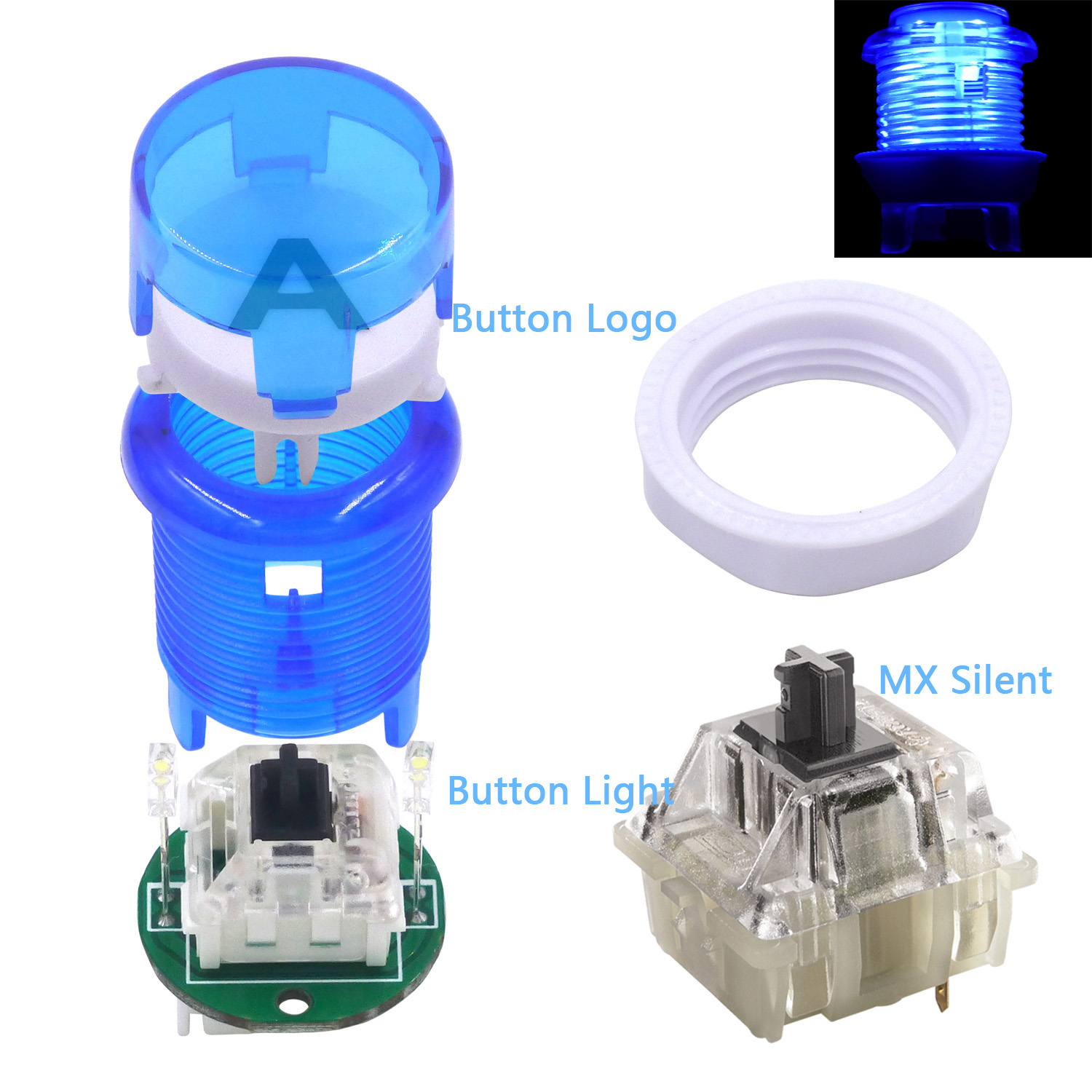 Arcade Button Kit - SJ @ JX 아케이드 단추 LED