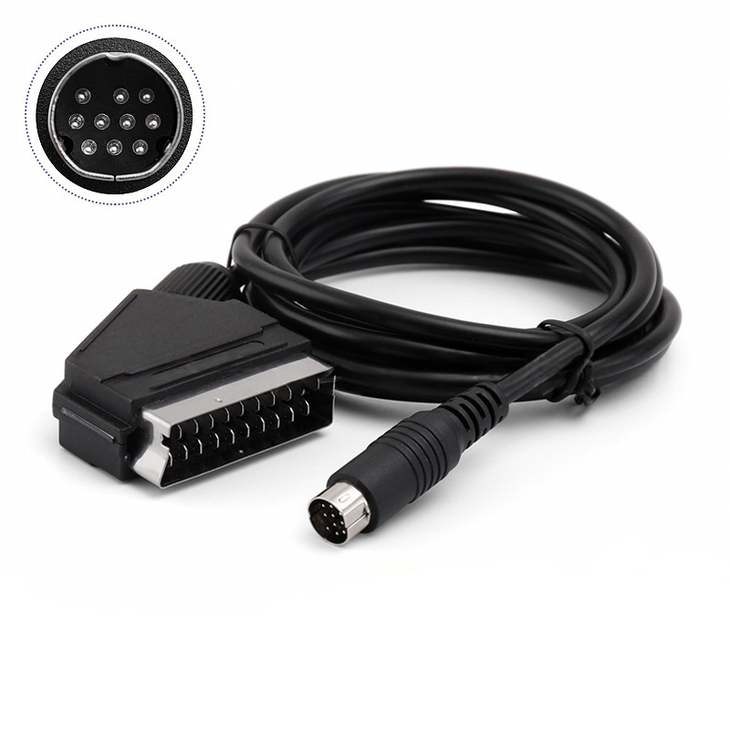 Retro Gaming Cables - 세가 새턴 컨트롤러용 1.8m 스카트 케이블,