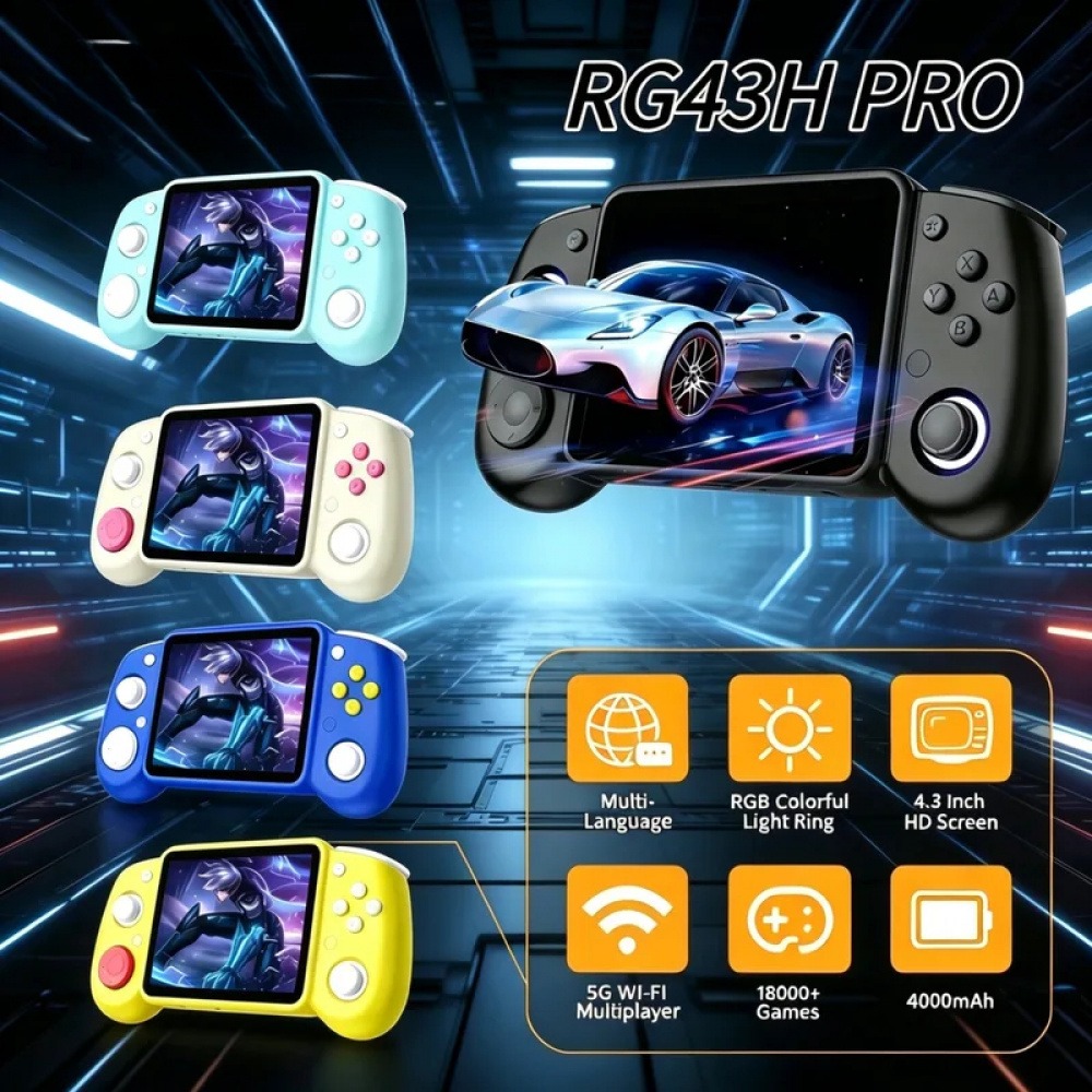 Retro Gaming Unit - RG43H Pro 휴대용 레트로 핸드헬드 게임