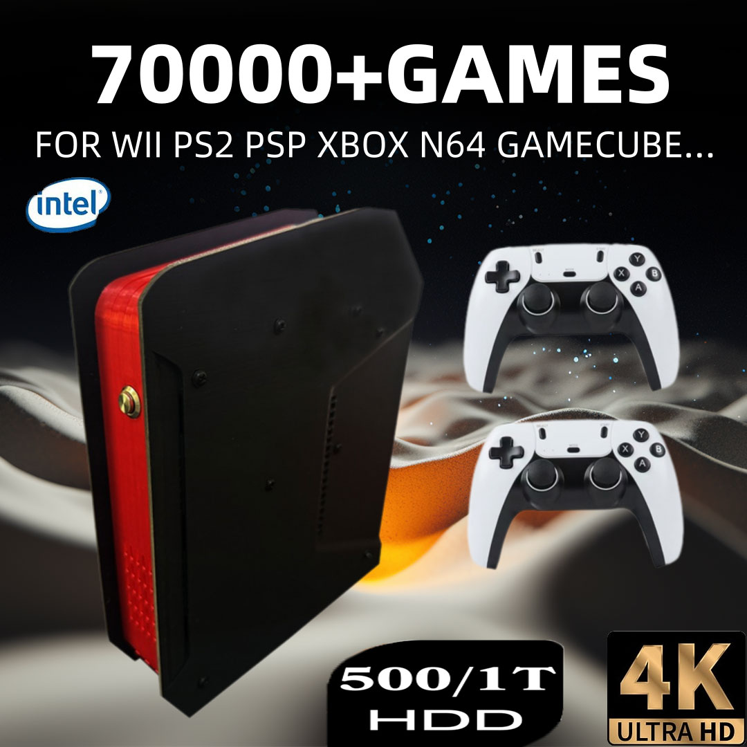 Retro X8 Gaming Console - PS2/PSP/WII/N64/DC/SS 용 1T 듀얼 시스템 및