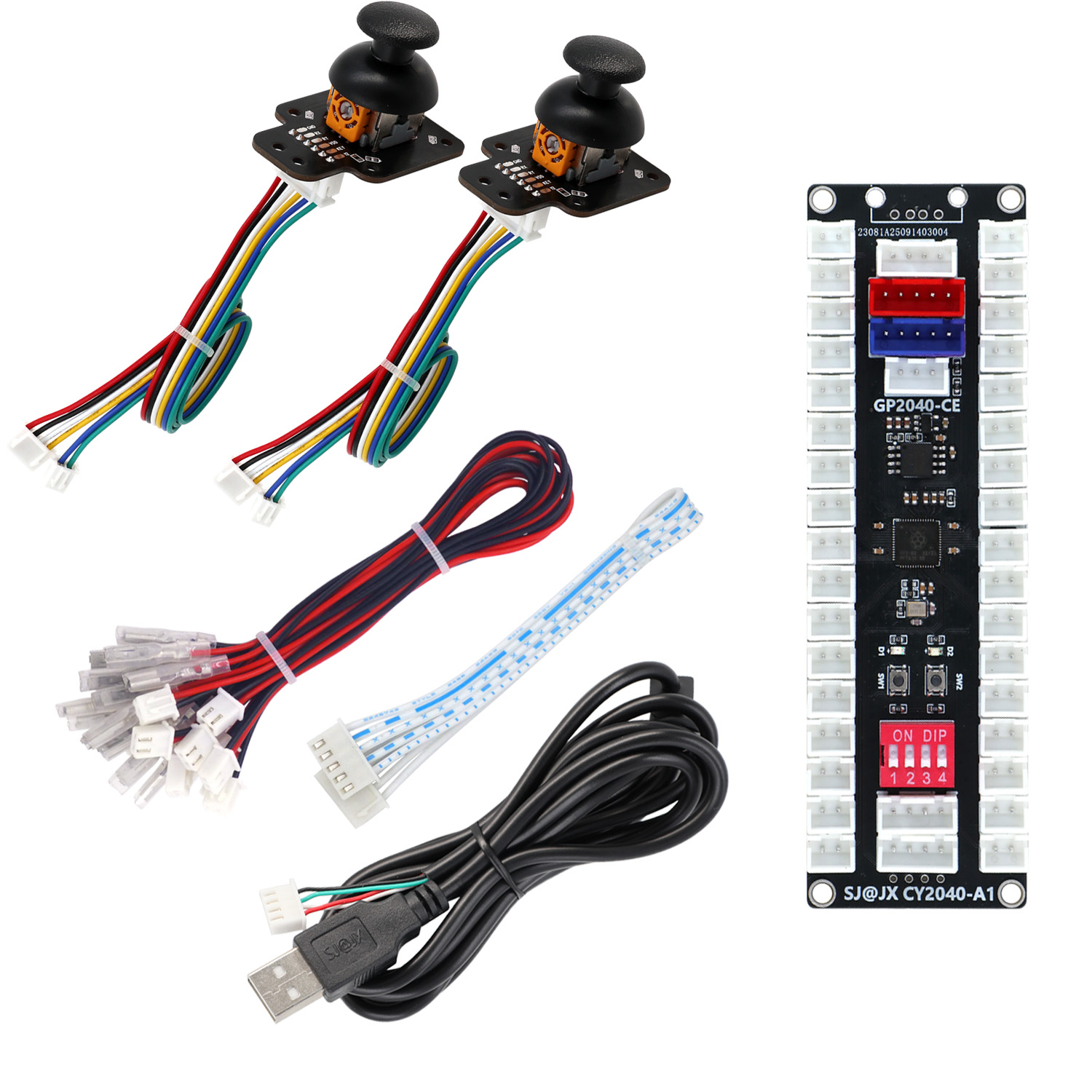 Arcade Button Kit - SJ@JX 아케이드 컨트롤러 조이스틱 버튼 키트
