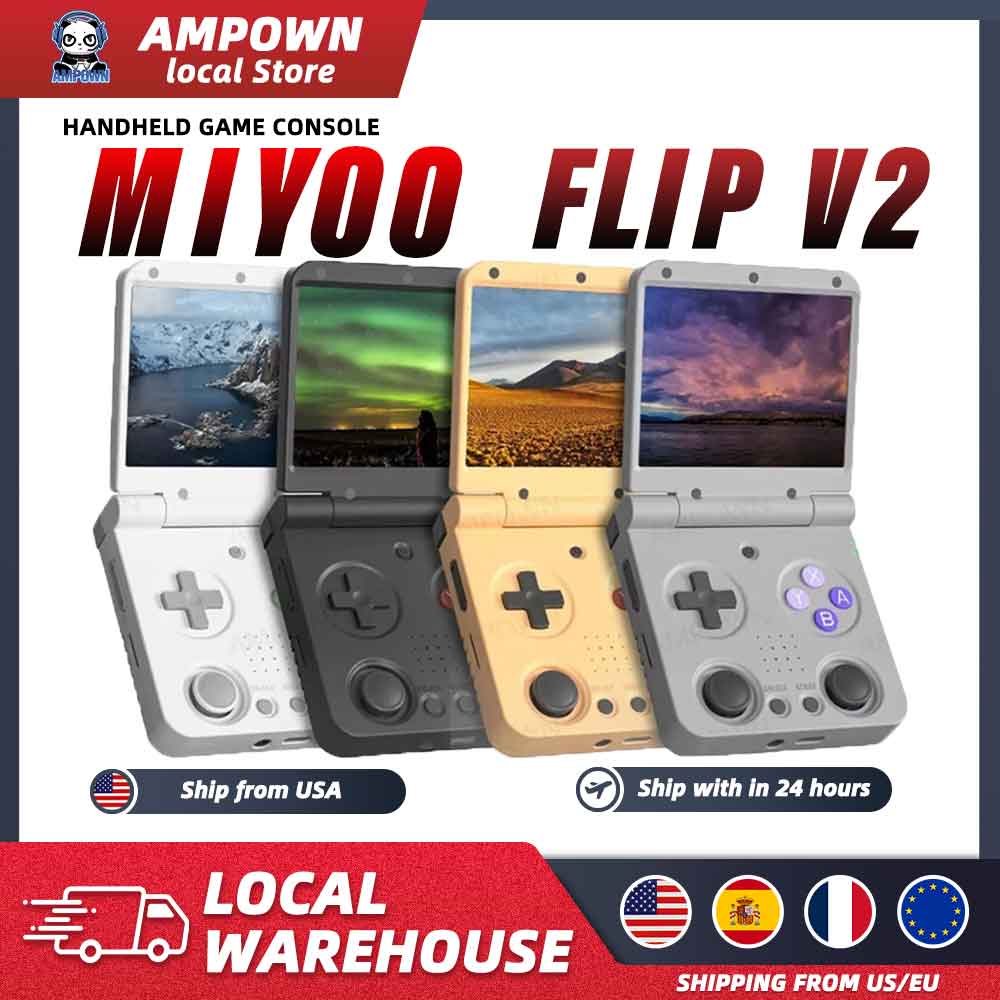 Retro Gaming Os Linux - MIYOO Flip V2 휴대용 게임 콘솔