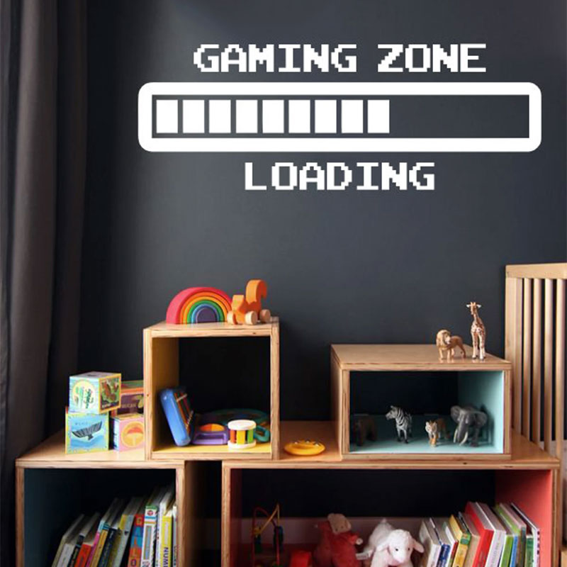 Retro Gaming Zone - 게임 존 레트로 로딩 월 아트