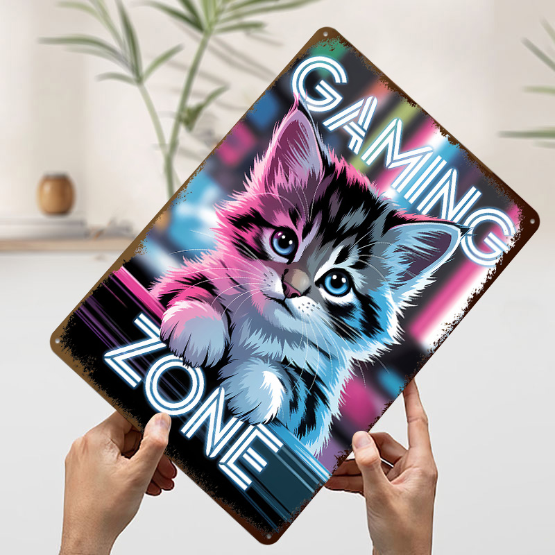 게임 존 키튼 프린트 포스터 맞춤형 벽 장식 레트로 빈 - Retro Gaming Zone 리뷰 및 가격