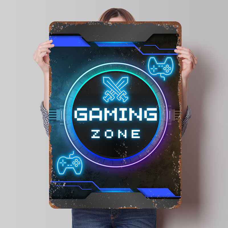 게임 존 – 네온 게이머 룸 장식 포스터 맞춤형 빈티지 - Retro Gaming Zone 리뷰 및 가격