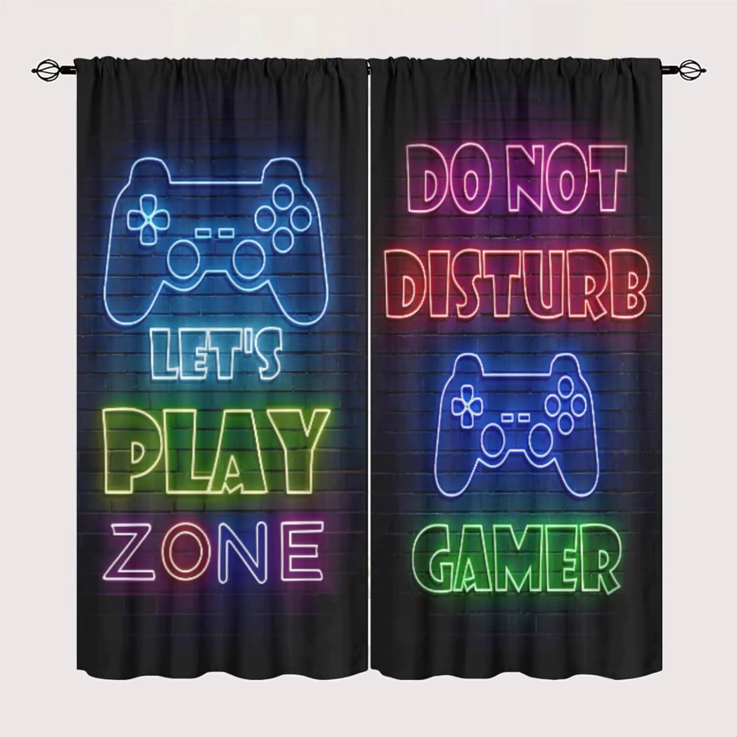 게이밍 게이머 커튼 암막 커튼 윈도우 패널 룸 데코 레 - Retro Gaming Zone 리뷰 및 가격