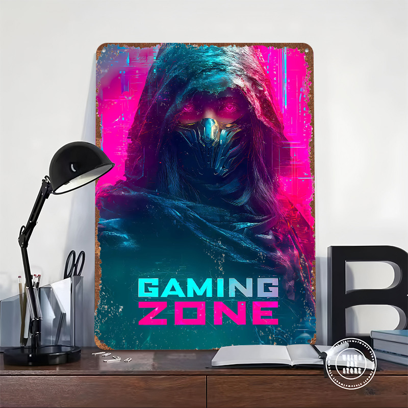 게임 존 닌자 틴플레이트 포스터 맞춤형 벽 장식 빈티지 - Retro Gaming Zone 리뷰 및 가격
