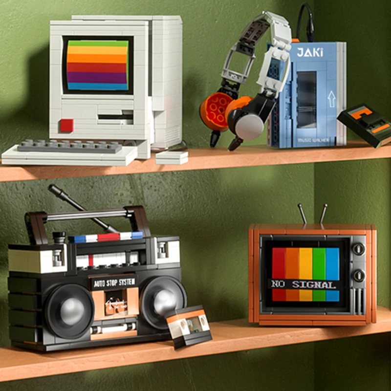 DIY MOC 창의적인 아이디어 레트로 타자기 컴퓨터  - Retro Gaming Lego 리뷰 및 가격