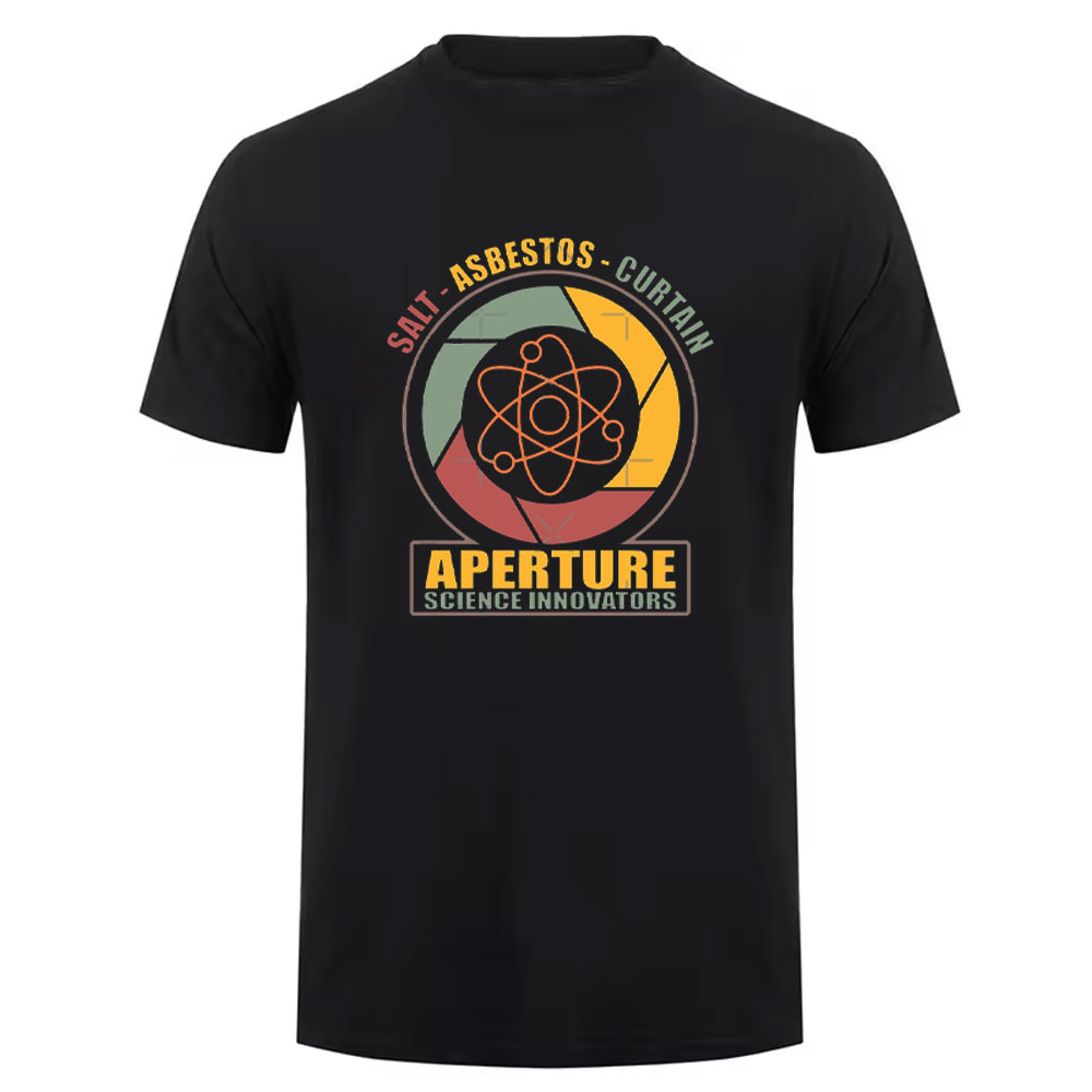 남성용 면 티셔츠 Aperture Laboratorie - Retro Gaming Logo 리뷰 및 가격