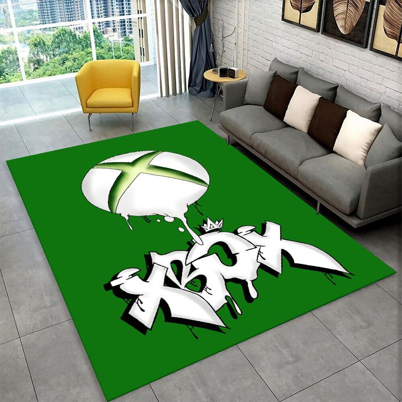 레트로 Xbox 게임 게이머 로고 카펫 러그 침실 거실 - Retro Gaming Logo 리뷰 및 가격