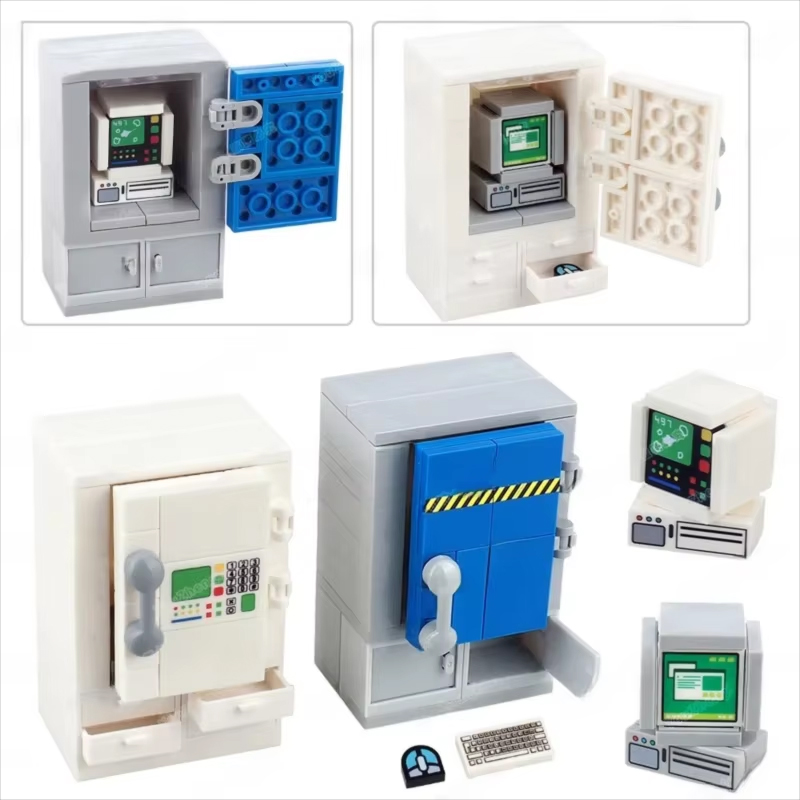 MOC 시티 스트리트 뷰 빌딩 블록 컴퓨터 스크린 데스 - Retro Gaming Lego 리뷰 및 가격