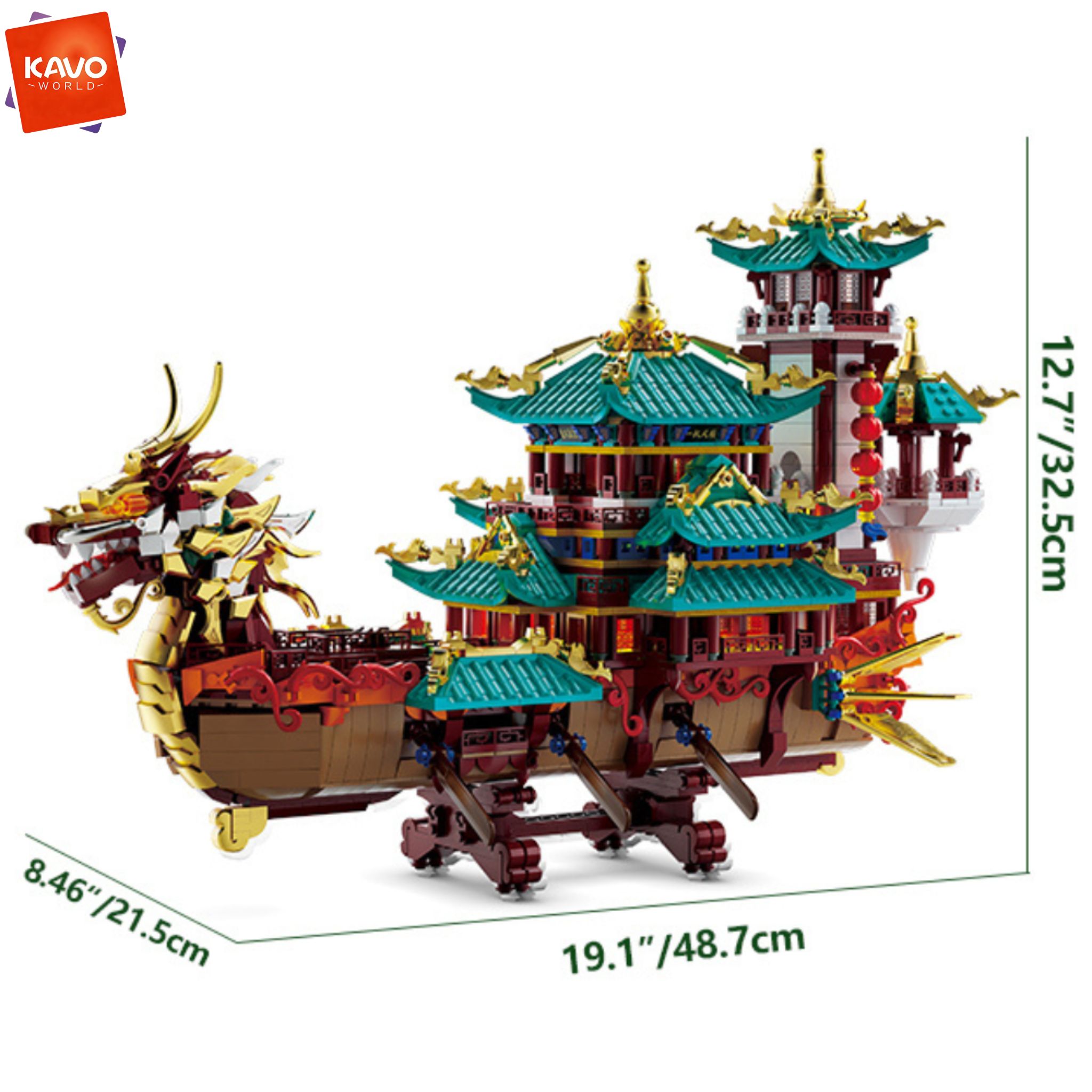 KAVOWORLD 2453피스 드래곤 보트 조립 블록  - Retro Gaming Lego 리뷰 및 가격