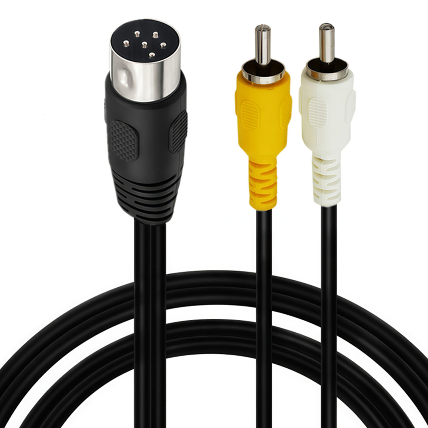복합 AV 신호 케이블 DIN 6핀 남성-듀얼 2 RC - Retro Gaming Cables 리뷰 및 가격