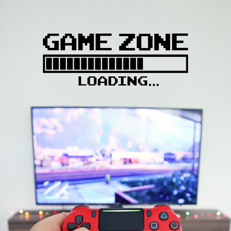 게임 존 레트로 로딩 월 아트 스티커, 게이머 비닐 데 - Retro Gaming Zone 리뷰 및 가격
