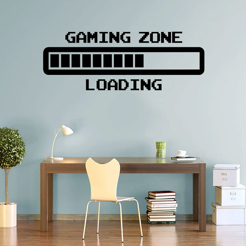 게임 존 레트로 로딩 월 아트 스티커, 게이머 비닐 데 - Retro Gaming Zone 리뷰 및 가격