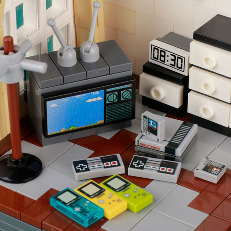 MOC 게임 콘솔 컴퓨터 모델 빌딩 블록 미니 TV 게 - Retro Gaming Lego 리뷰 및 가격