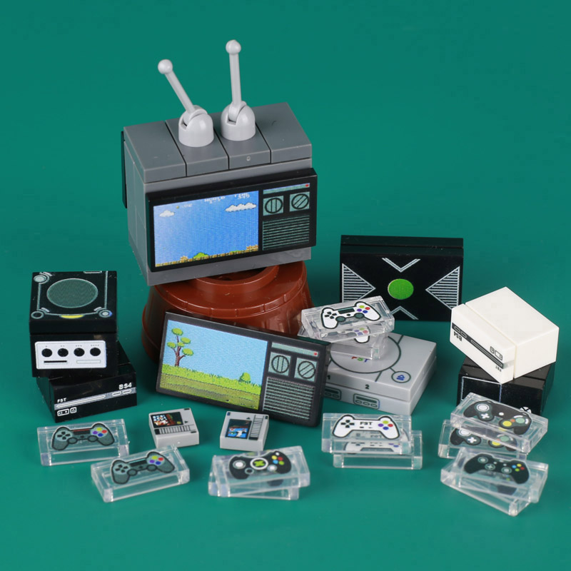 MOC 게임 콘솔 컴퓨터 모델 빌딩 블록 미니 TV 게 - Retro Gaming Lego 리뷰 및 가격